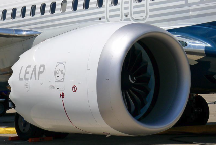 LEAP-1B engine fitted to a Boeing 737 MAX